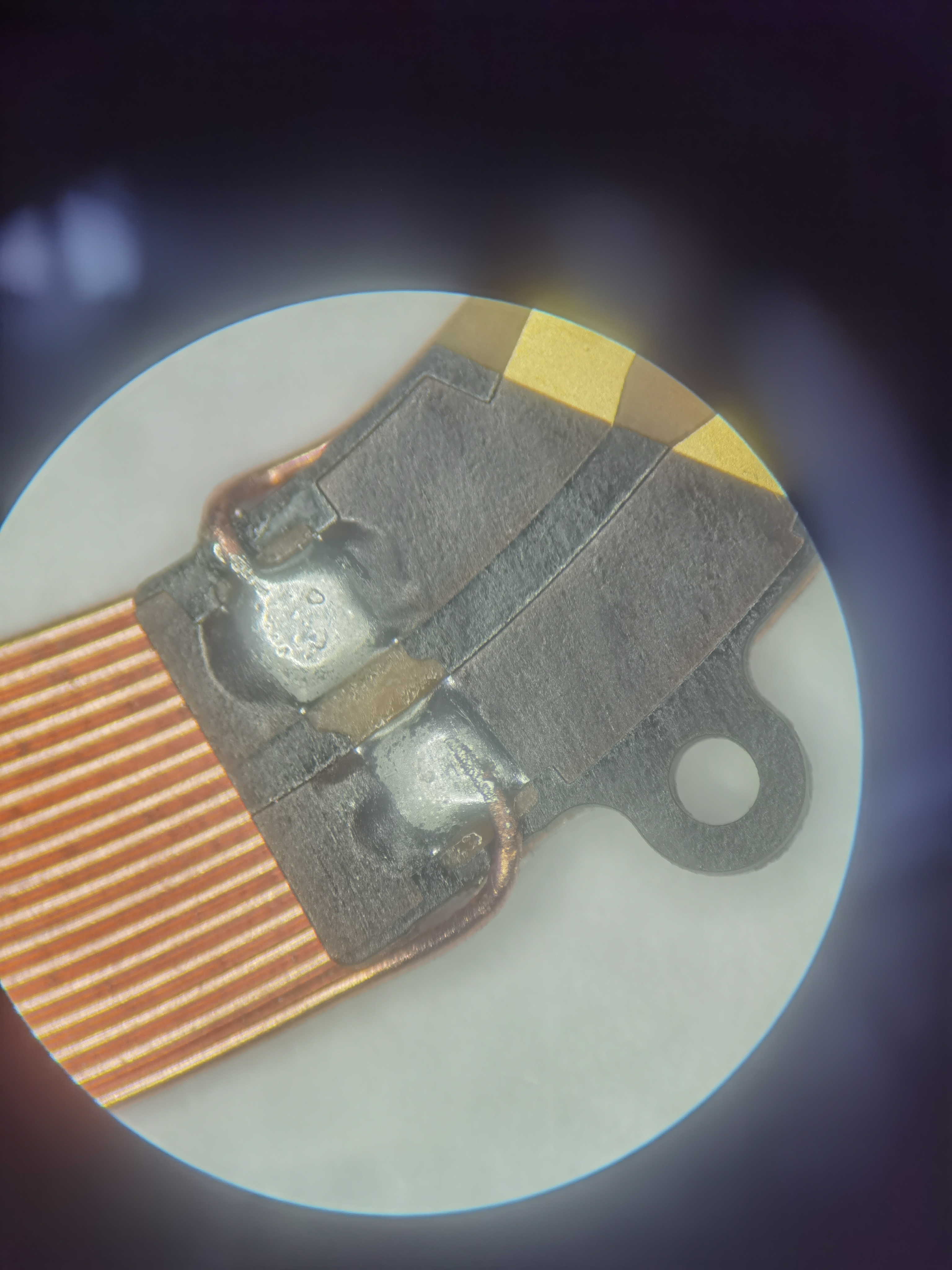 充电线圈漆包线热压焊接工艺样品